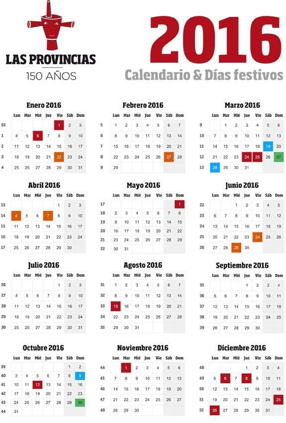 Calendario Laboral 2016 ¿en Qué Comunidades Es Festivo El Día 25 De